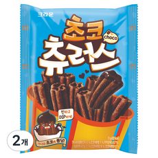 크라운 츄러스 초코, 75g, 2개