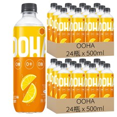 OOHA 氣泡飲 檸檬蜂蜜口味, 500ml, 48瓶