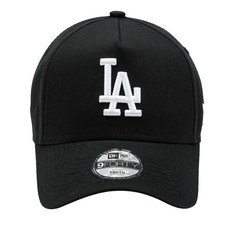 뉴에라 아동용 MLB LA 다저스 A 프레임 화이트 온 블랙 면 볼캡 14666528