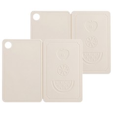 FaSoLa 多功能可摺疊砧板 2個, 白色, 1組