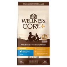 WELLNESS 寵物健康 CORE 室內貓 無穀貓糧 5lbs, 深海魚, 5lb, 1袋