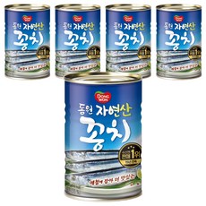 동원 자연산 꽁치, 400g, 5개