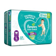 Pampers 幫寶適 超薄乾爽拉拉褲/尿布 9~14kg, L, 37片