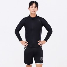 aquatica 男款拉鍊防磨衣 + 海灘褲 上下套裝 AQAMBB only one