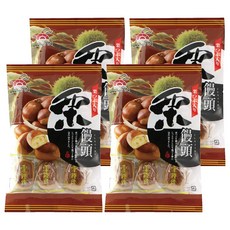 拉曼栗子饅頭8顆入 日式傳統點心 獨立包裝方便攜帶, 120g, 4袋