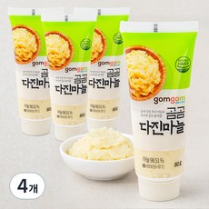 곰곰 국산 다진마늘 튜브타입, 80g, 4개