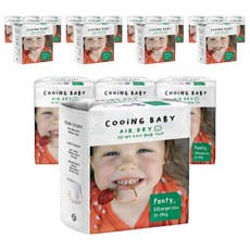 Cooing 에어드라이 풀커버 팬티형 기저귀 아동용, 점보형(2XL), 400매