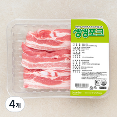 생생포크 한돈 1등급 삼겹살 구이용(냉장), 300g, 4개