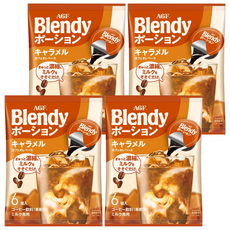 AGF Blendy 濃縮咖啡球 焦糖歐蕾口味, 18g, 6個, 4袋