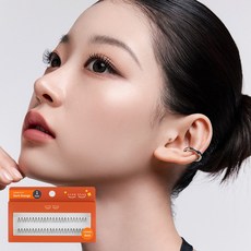 깜빡 인조 가닥속눈썹 11mm 볼드 1기둥, DarkOrange, 1개