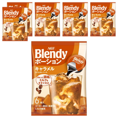 AGF Blendy 濃縮咖啡球 焦糖歐蕾口味, 18g, 6個, 6袋
