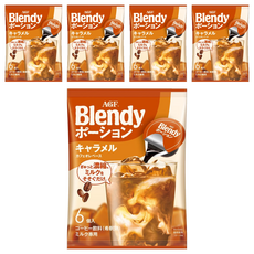 AGF Blendy 濃縮咖啡球 焦糖歐蕾口味, 18g, 6個, 5袋