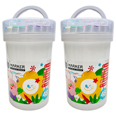 TEMPO 節奏牌 雙頭壓克力丙烯彩繪筆, 2桶, 48色