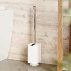 움브라 FLEX 부착형 무타공 욕실청소 브러시 세트, 화이트, 1세트