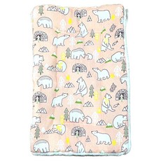 貓籠平台專用睡墊, 粉色松樹熊, 1個