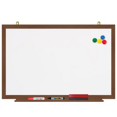 파란들칠판 자석 화이트 보드, 월넛
