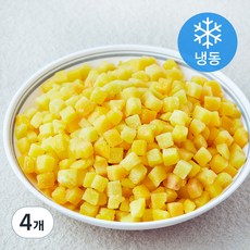 황도 다이스 (냉동), 4개, 1kg