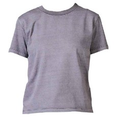 KZM OUTDOOR 女款 LOGO短袖, L, 碳灰