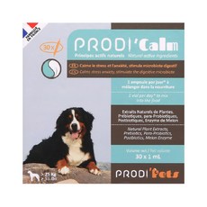 Prodi’Pets 法國普洛迪安瓶 情緒穩定益生菌 藍色 大型犬適用, 30支, 壓力緩解/安撫情緒/注意力集中, 1盒
