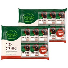 비비고 직화 참기름김, 90g, 2개