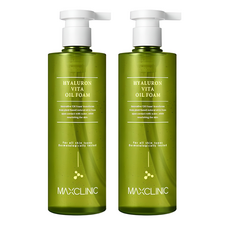 MAXCLINIC 玻尿酸維他命泡沫潔顏油, 310g, 2瓶
