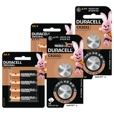 듀라셀 알카라인 건전지 AA 4p + CR2032 2p 세트, 2세트