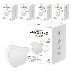 ANYGUARD 兒童鳥嘴型口罩 KF94 S號, 30片, 5盒, 白色