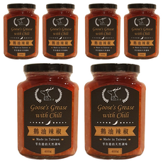 Well Life 悅生活 極鮮黃金3A頂級混種辣椒款鵝油 400g 香氣濃郁 拌飯拌麵皆宜, 6罐