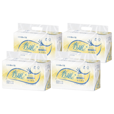 春風 抽取式擦手紙巾, 5包, 4袋