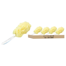 KEYTOSS 詰朵斯 專利泡泡 沐浴刷 短, 可重複使用, 款式隨機, 1入, 4個