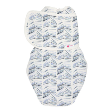 Embe 二合一小蜜蜂舒眠睡袋 第一階段 0-4個月新生兒適用, 條紋轉轉 白色, 1個