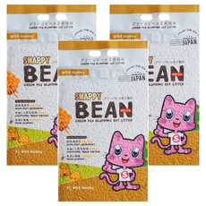 SNAPPY 綠野系列 豌豆纖維豆腐砂，天然可分解，雙倍吸水力, 曠野蜂蜜, 3.5kg, 3包