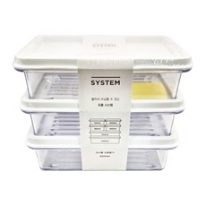 Changsin Living 昌信生活 SKYLOCK 冰箱全系列收納盒 3號組, 全方位收納設計, 高效密封, 堆疊設計, 13.8 x 10 x 3.8cm, 1組