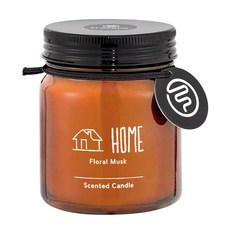 FLAVOUR 香氛蠟燭 HOME 花香麝香調, 150g, 1個