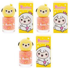 뿌띠슈 글리터팡팡 어린이매니큐어 G01, 후르츠칵테일, 3개