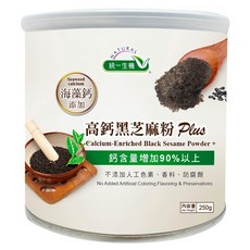 統一生機 高鈣黑芝麻粉Plus, 250g, 1罐