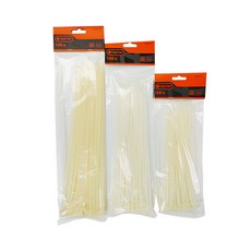 timedesign 束線帶組 白色 250mm*100條+300mm*100條+350mm*100條, 1套