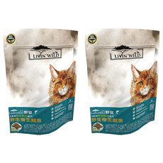 LIVIN'WILD 野宴 全齡貓 無穀配方 乾飼料, 野生帝王鮭魚, 454g, 2包