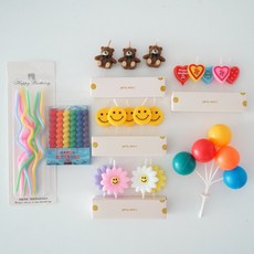 生日蠟燭7件組, 無香, 1套