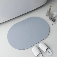 Haru Gonggan 可水洗珪藻土腳踏墊, 藍色