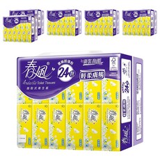春風 輕柔膚觸抽取式衛生紙, 24包, 6袋
