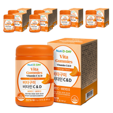 Nutri D-DAY 維他命C&D軟糖, 180g, 7罐