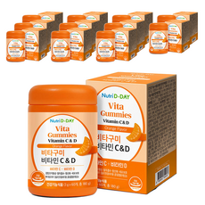 Nutri D-DAY 維他命C&D軟糖, 180g, 12罐