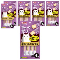 INABA 寒天肉泥, 雞肉 + 紅松葉蟹, 60g, 6袋