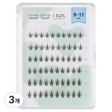 ccam bbak 偶像款人造束狀假睫毛 9~11mm, 3個, W-PURE