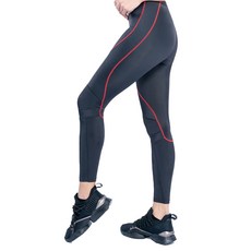 ClubFit 肌力強化壓縮褲 女款 TTRI01-W XS 運動壓縮褲, 黑色 + 紅色, 1件