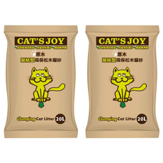 CAT'S JOY 喜樂貓 凝結型環保松木貓砂, 原木, 20L, 2包