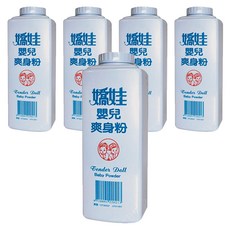 嬌娃 嬰兒爽身粉, 300g, 5瓶