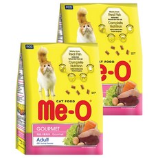Me-O 咪歐 成貓 乾貓糧, 海陸大餐風味, 1.1kg, 2袋