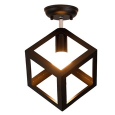 Honey Comb 紐約美式工業風單吸頂玄關燈 KC2356-21, 黑色